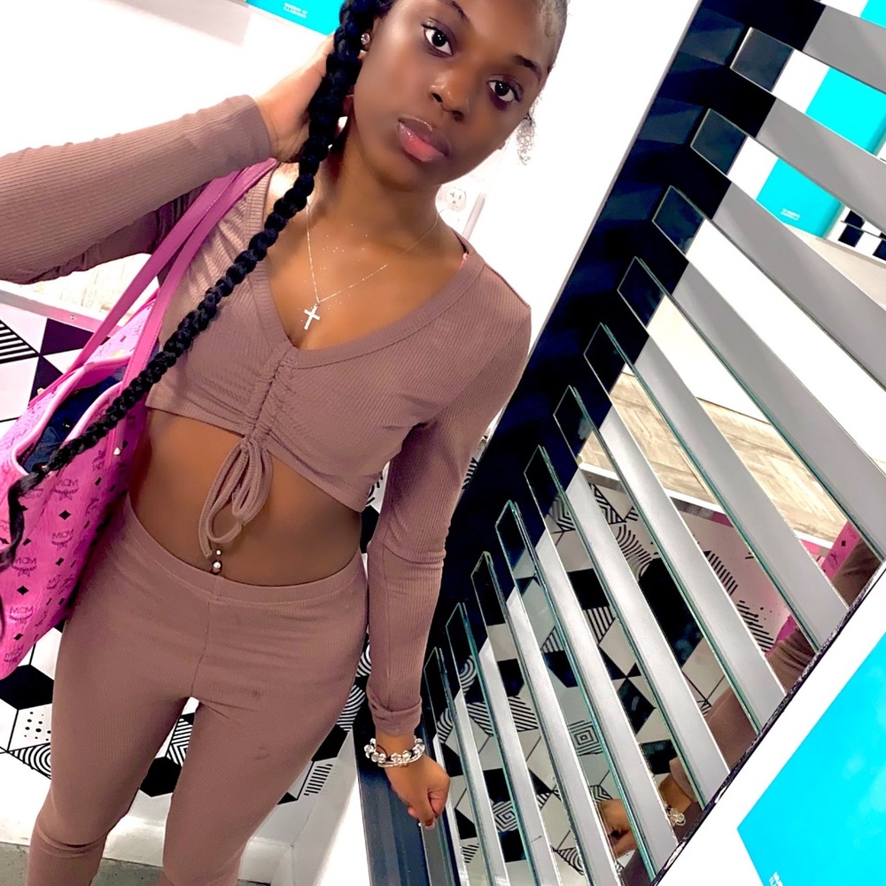Brown two piece set